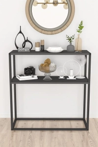 Metal Ayaklı Dresuar Dekoratif Raflı Dresuar Konsol Metal Dresuar 